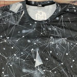 Geometry Space Pattern T-Shirt XXL